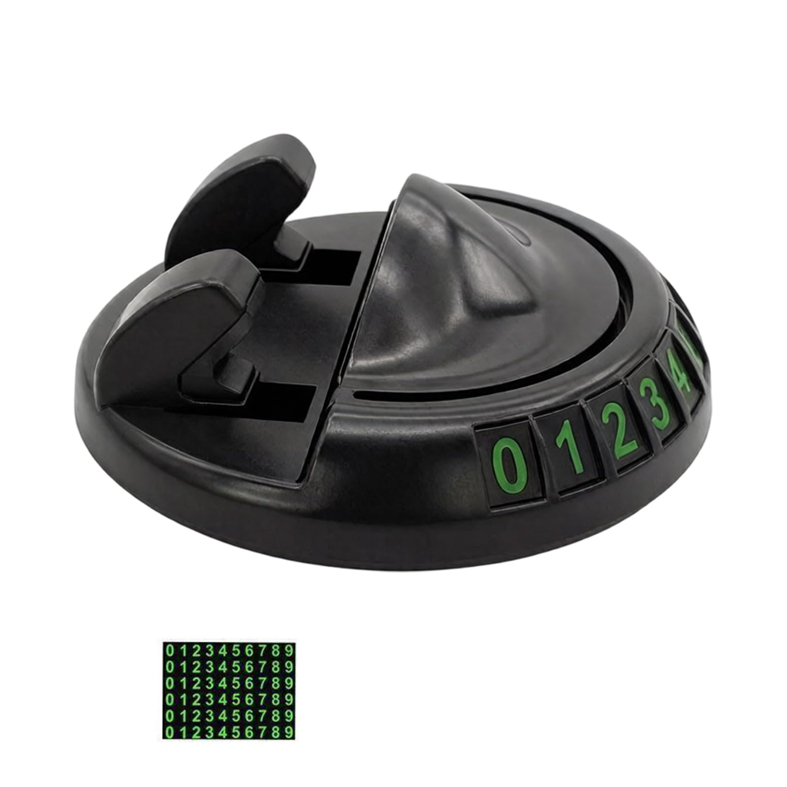 BWANGIAO 2 In 1 Car Phone Holder & Parking Number Plate with 360 Degree Rotation Upgrades for Dashboards Mounting General Design