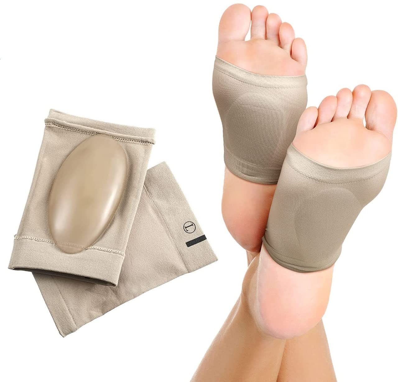 YKXIMSYKXIMS Sk Trades Arch Support Sleeve, Targeted Soft Silicone Arch Support Padding For Foot Care,Feet Pain Relief, Flat & Fallen Arches - M