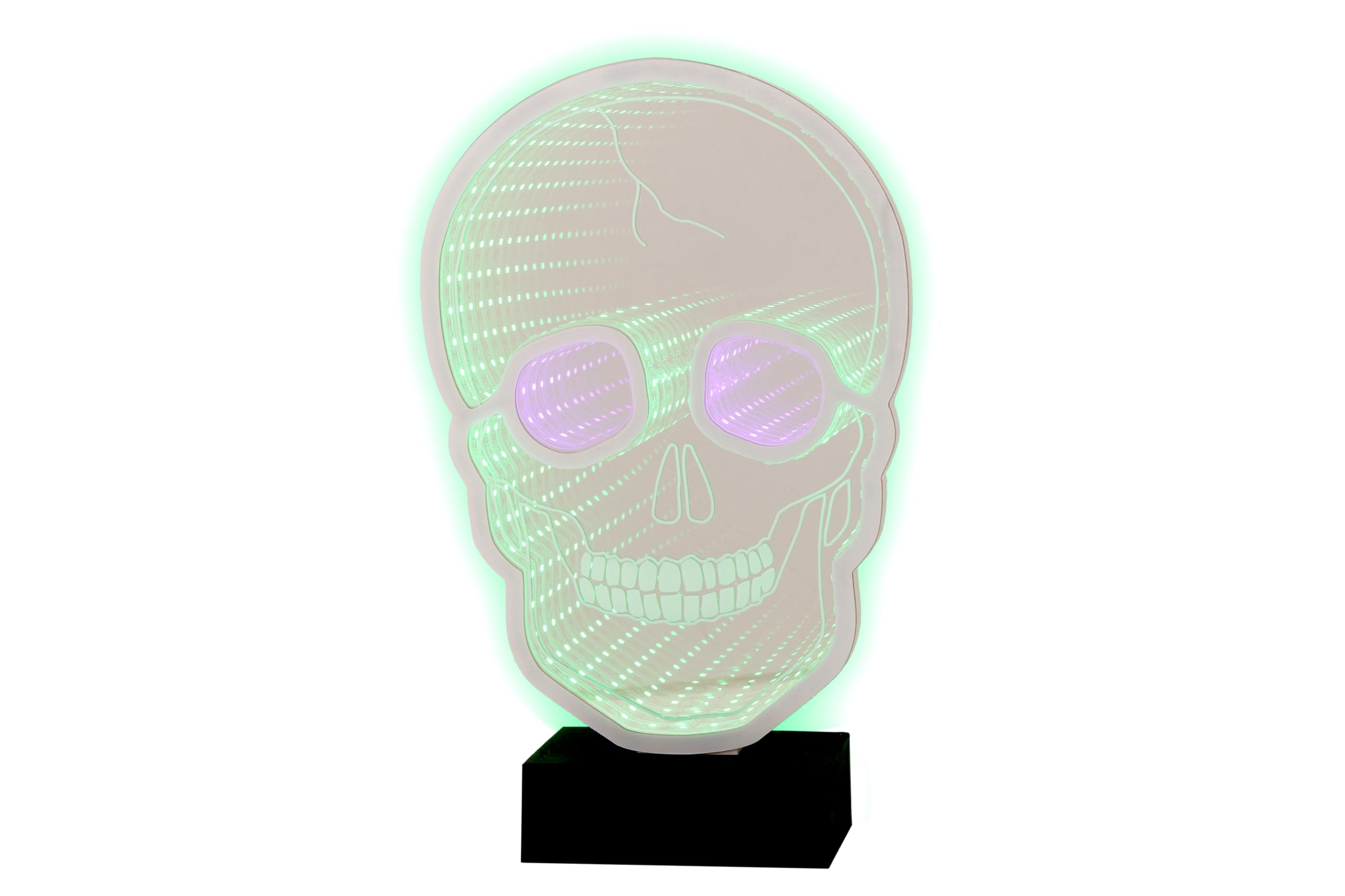 Décoration LED skull vert en acrylique Cosy @ Home idée cadeau ado