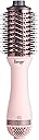 L'ANGE HAIR Le Volume 2-in-1 Titanium Blow Dryer Brush | Hot Air Brush for Hair Drying & Styling | Ionic Oval Barrel for Smooth, Frizz-Free Volume | (Blush – 60mm)