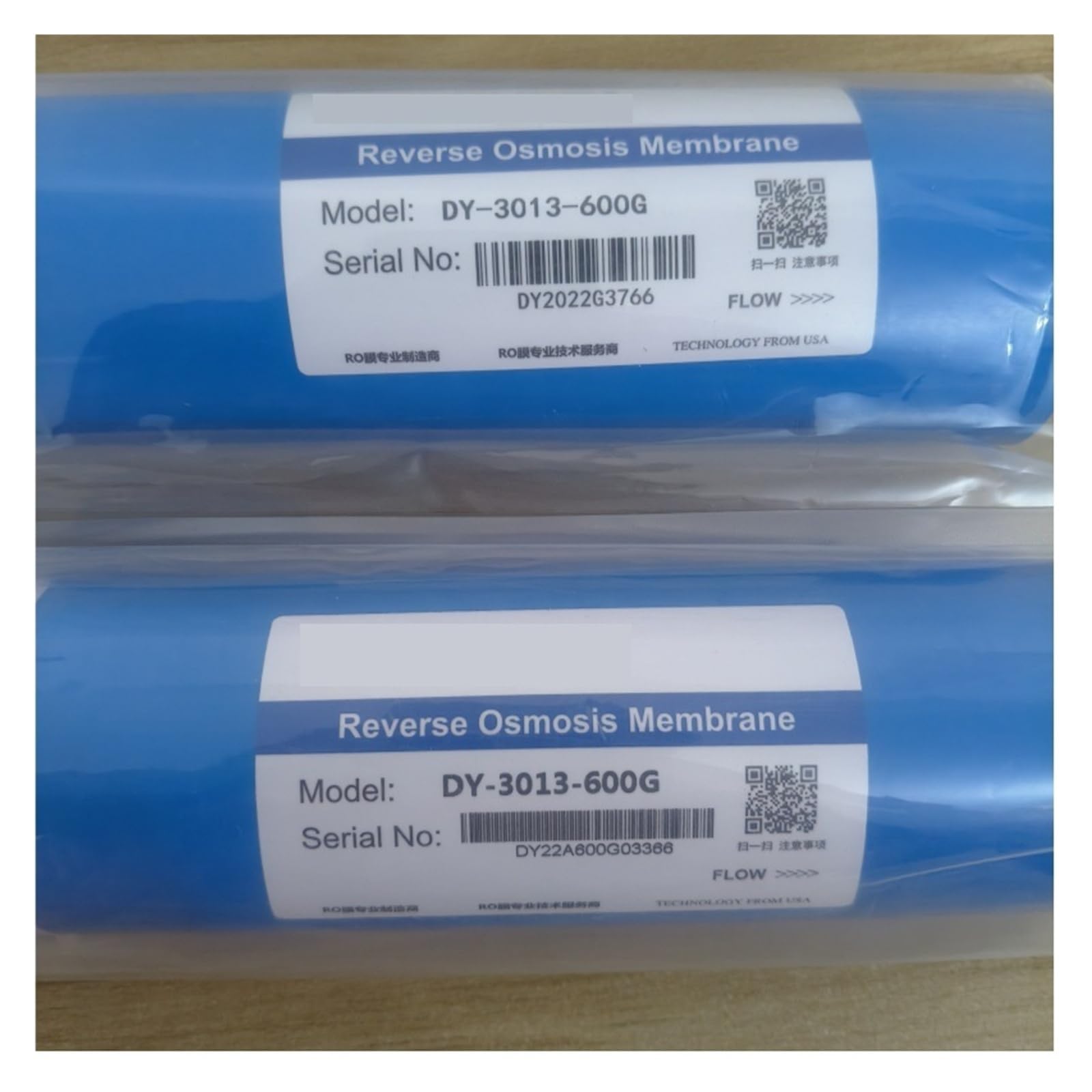 2 piezas 600Gpd 3013-600G RO Membrana Purificador de Agua de Cocina Reemplazo de Filtro de Membrana de Ósmosis Inversa Debajo del fregadero