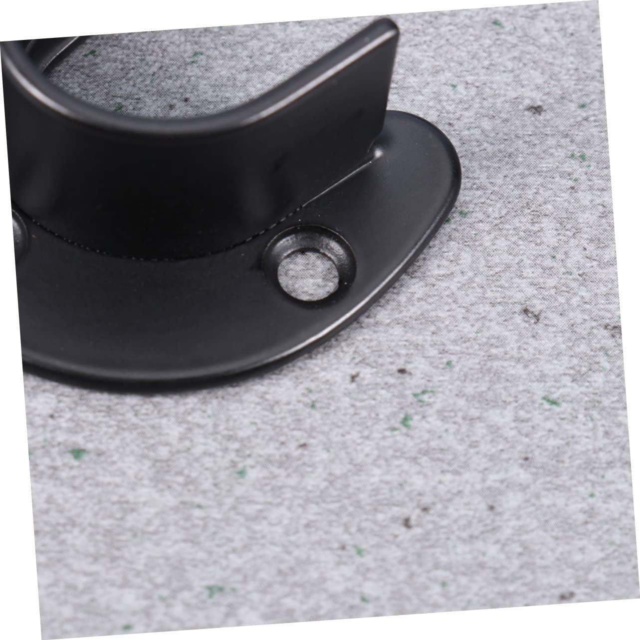 Cabilock 8Pcs Stainless Steel Rod Socket Flange Holders Clothline Pole Pedestals for Closet Rod End Support Includes Screws and Plugs Black Finish