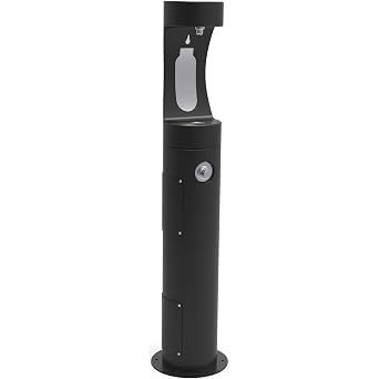 Pedestal Bottle Filler, Fr, Blk