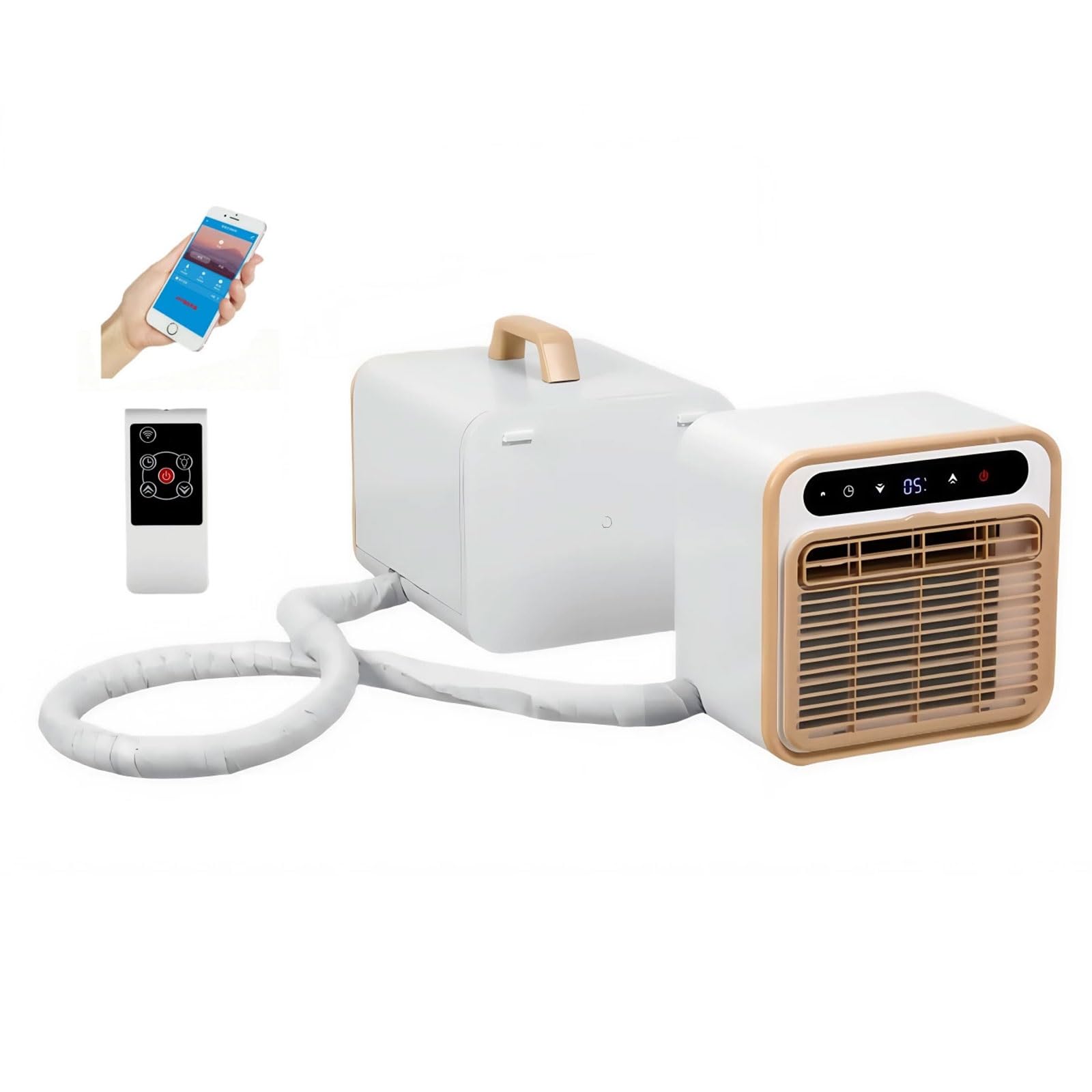 1500W/5000BTU Przenośny Klimatyzator Przenośny do Mieszkania 220V/110V WiFi