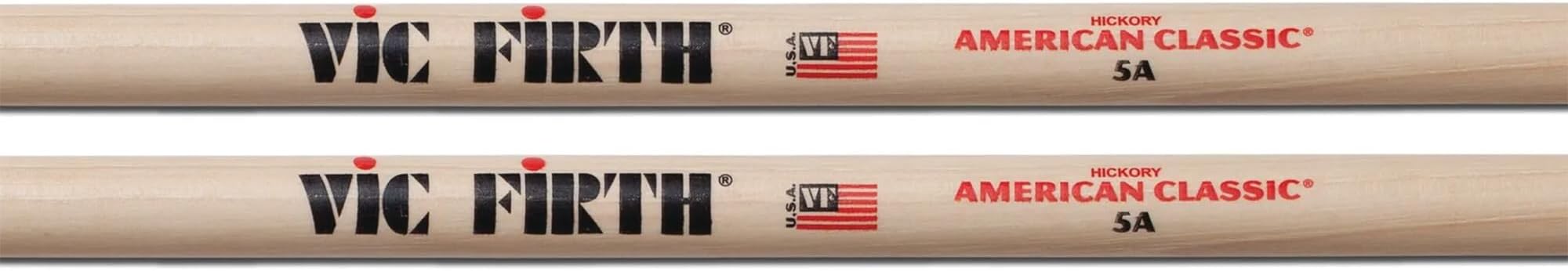 Vic Firth American Classic 5A Wood Tip Drumsticks - 4-Pack