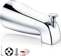 Totalize Easy Install Tub Spout with Diverter - Chrome Bathtub Faucet Replacement for 1/2" Copper Pipe (5/8" Dia), American Standard Fit