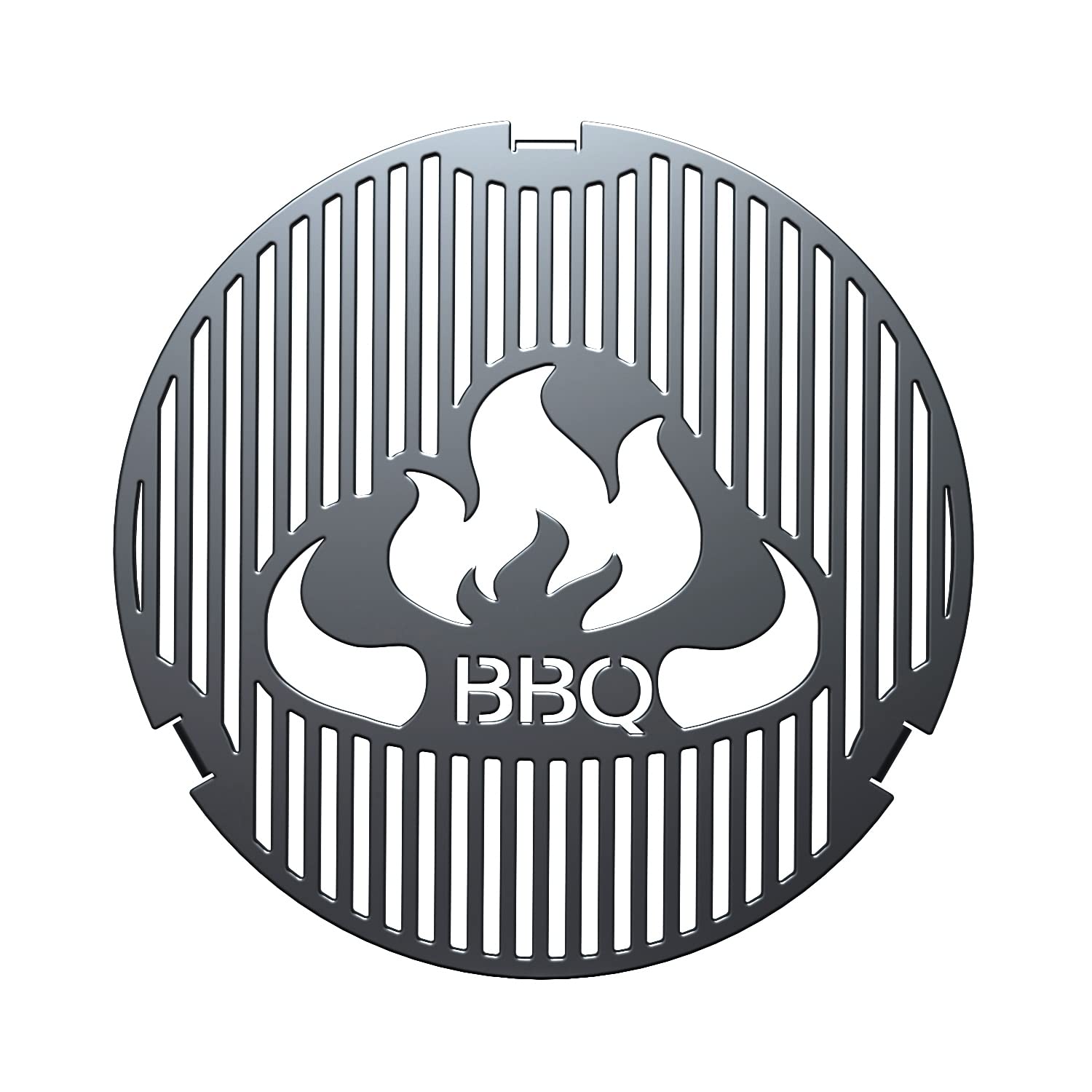 teileplus24 FR09 Grillmeister Set | 3-teilig | Grillring 80 cm + Grilleinsatz ø 20cm + Abstandhalter, Größe:Grillring 80cm + Grilleinsatz + 3 Abstandshalter