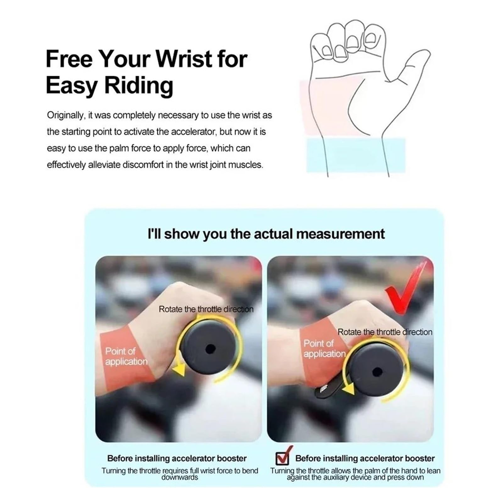 Clip De Rehausseur D'accélérateur pour Moto, Accessoires De Guidon, Économie De Travail pour Yamaha XJR1300 XJR 1300(Noir)