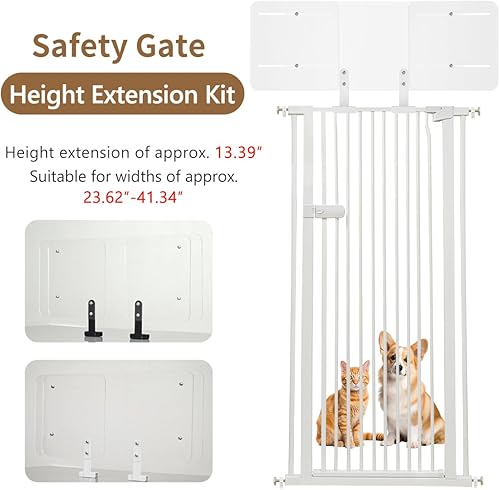 Miniatura 2 de Lumizone Altura del kit de extensión de la puerta para mascotas 13.4" Ancho ajustable 23.6"-41.3" Diseño deslizante La sensación no opresiva evita