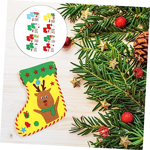 24 Ensembles bas de Noël à coudre chaussette DIY en feutrine Vaguelly