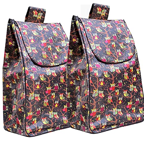 Borse per Carrello della Spesa - Borsa portaoggetti Impermeabile in Tessuto Oxford da 39 Litri, Borsa portaoggetti per Carrello della Spesa di Grande capacità, Borsa per Carrello d