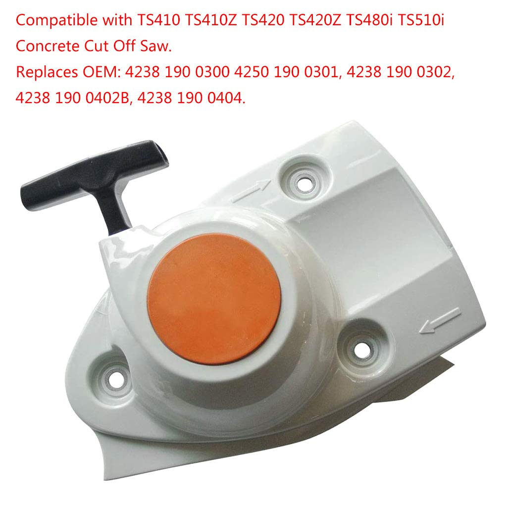 MADAT Seilzugstarter 4238-190-0300 – 3 Stück, Passend Für Stihl TS410, TS420, TS480i, TS510i Betontrennsägen