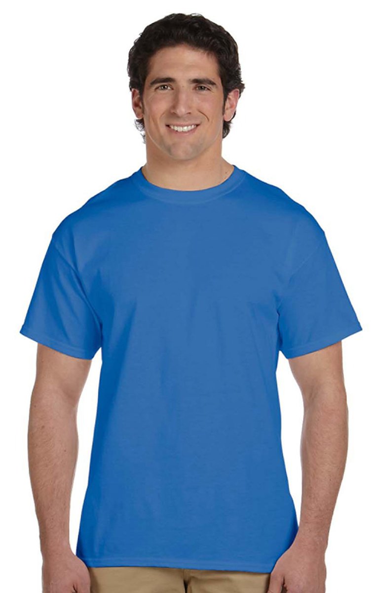Fruit Of The Loom Men's X-Large,Heather Royal Short Sleeve Crew Tee, X-Large - Heather Royal,