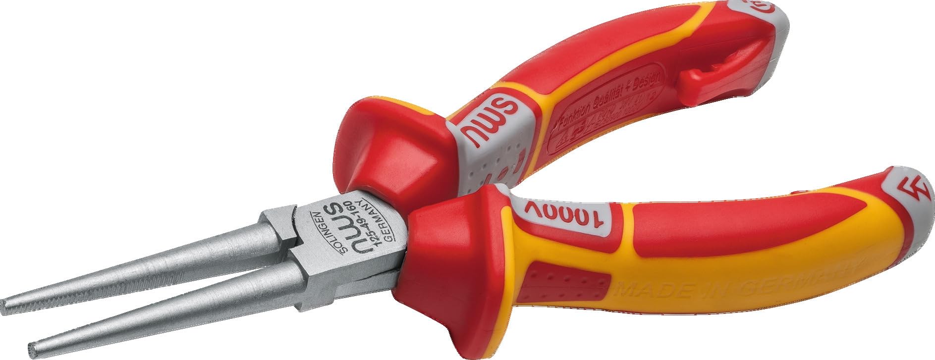 NWS 125-49VDE-160 - Alicate boca redonda larga de 160 mm.