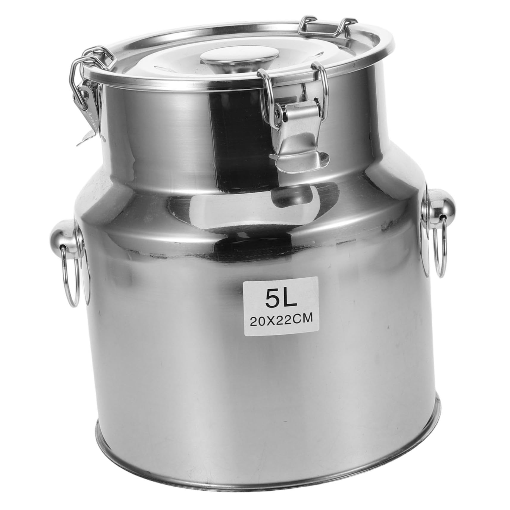 MYXJX oil dispenser, Stainless Steel Milk Transport Jar with Airtight Sealed Lid Multipurpose Storage Canister for Oil