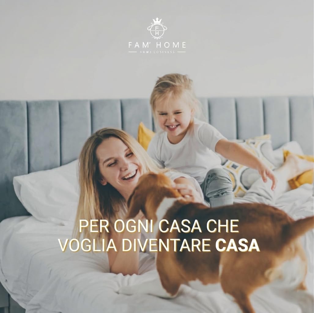 FAM' Home luksusowa poduszka dla alergików 50 x 70 cm, zestaw 2 szt. – poduszka pod głowę, wypełnienie objętościowe (720 g) – ergonomiczna biała poduszka do spania – łatwa pielęgnacja – poduszka 50 x