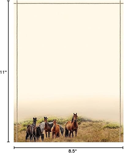 Miniatura 2 de Cosco membrete de prado de caballo