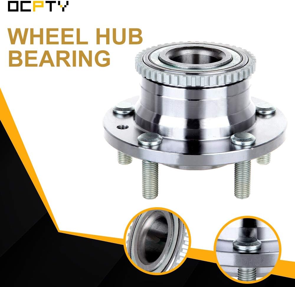 OCPTY 1pc 512269 Rear Wheel Bearing and Hub Assembly fit For 5-Lug W/ABS Stealth Viper For Mazda 929 Millenia MPV Protege Protege5 For Mitsubishi 3000GT Lancer