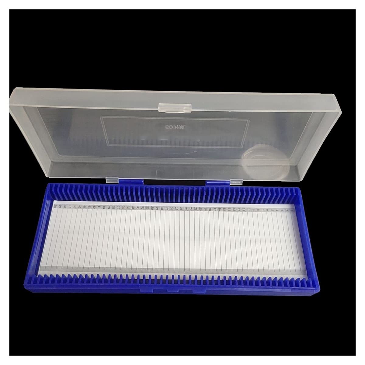 Lab Consumables 50 Pcs Slides Bio Slice Box Glass Microscope Slide Box Lens Adapter