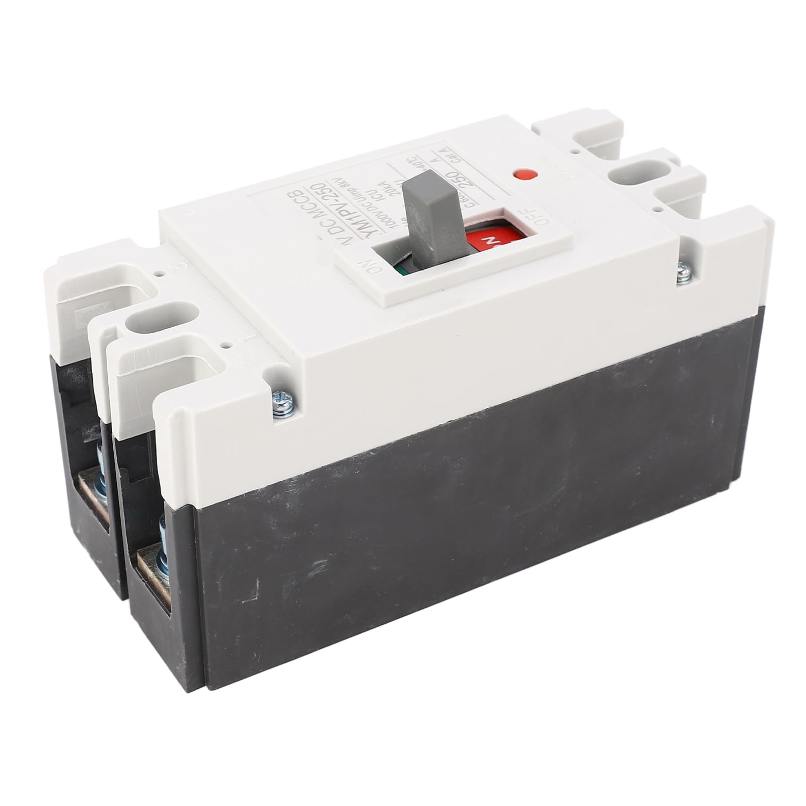 Hyuduo DC-Leistungsschalter, 2P-Stromkreisschutzschalter mit Geformtem Gehäuse, 1000 V, 250 A, 20 KA, mit Silberlegierungskontakt und 8 KV Uimp für Solar-PV-Batteriesysteme und DC-Stromverbraucher