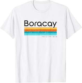 Vintage Boracay Philippines Retro Design T-Shirt