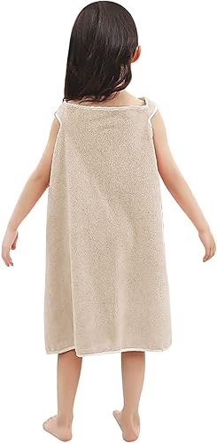 Miniatura 8 de Toalla de baño suave para niñas con conejo de cartón, toalla de playa absorbente de agua para niños, bata de baño, vestido de tubo de ducha