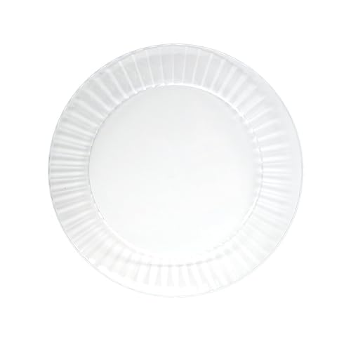 Miniatura 6 de Party Essentials N5704 Deluxe Plato de plástico duro para aperitivos, 7 pulgadas de largo x 5 pulgadas de ancho, blanco (caja de 288)