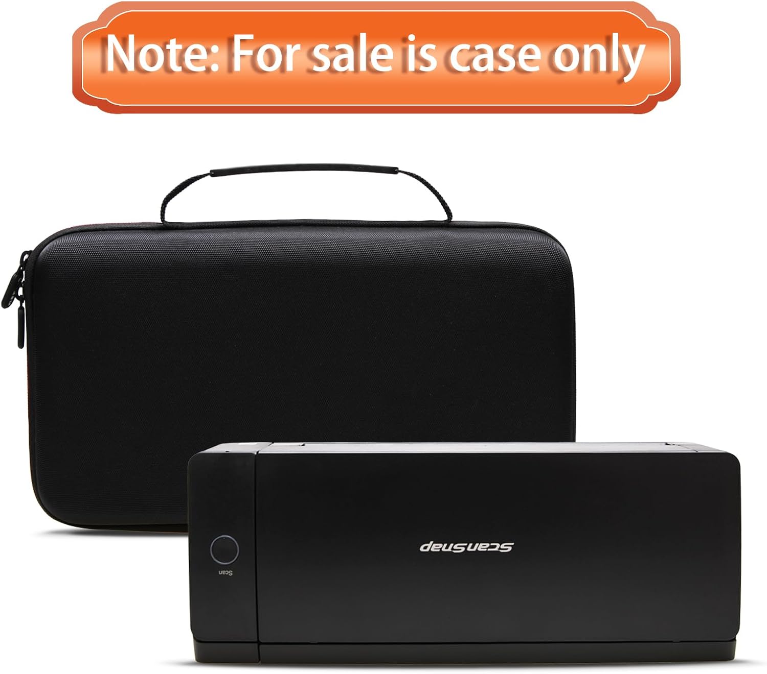 LTGEM Case Compatible with ScanSnap iX1300 Photo & Receipt Scanner or Doxie Pro DX400 Compact Scanner, Duplex Scanner Case, Black