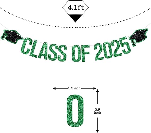 Miniatura 2 de Banner de clase de 2025  Decoraciones de graduación 2025, decoraciones de felicitaciones graduadas, suministros de decoración de fiesta de