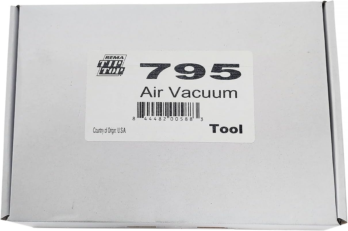 Rema Tip Top No. 795 Hand Held Air Operated Wet/Dry Shop Vacuum for Tire Shop Repair Statations with Included Bag