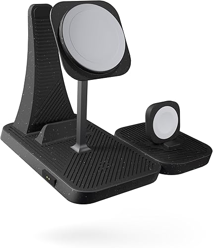 ZENS MagSafe - Estación de carga modular 4 en 1 para iPhone, AirPods, Apple Watch y iPad, compatible con el modo de espera iOS 17, adaptador de