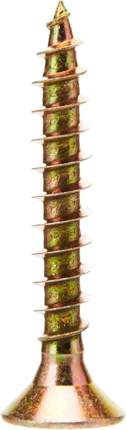 ForgeFix Multi-Purpose Single Thread Screws | 6.0 x 40mm | Zinc Yellow Passivated | Box 200