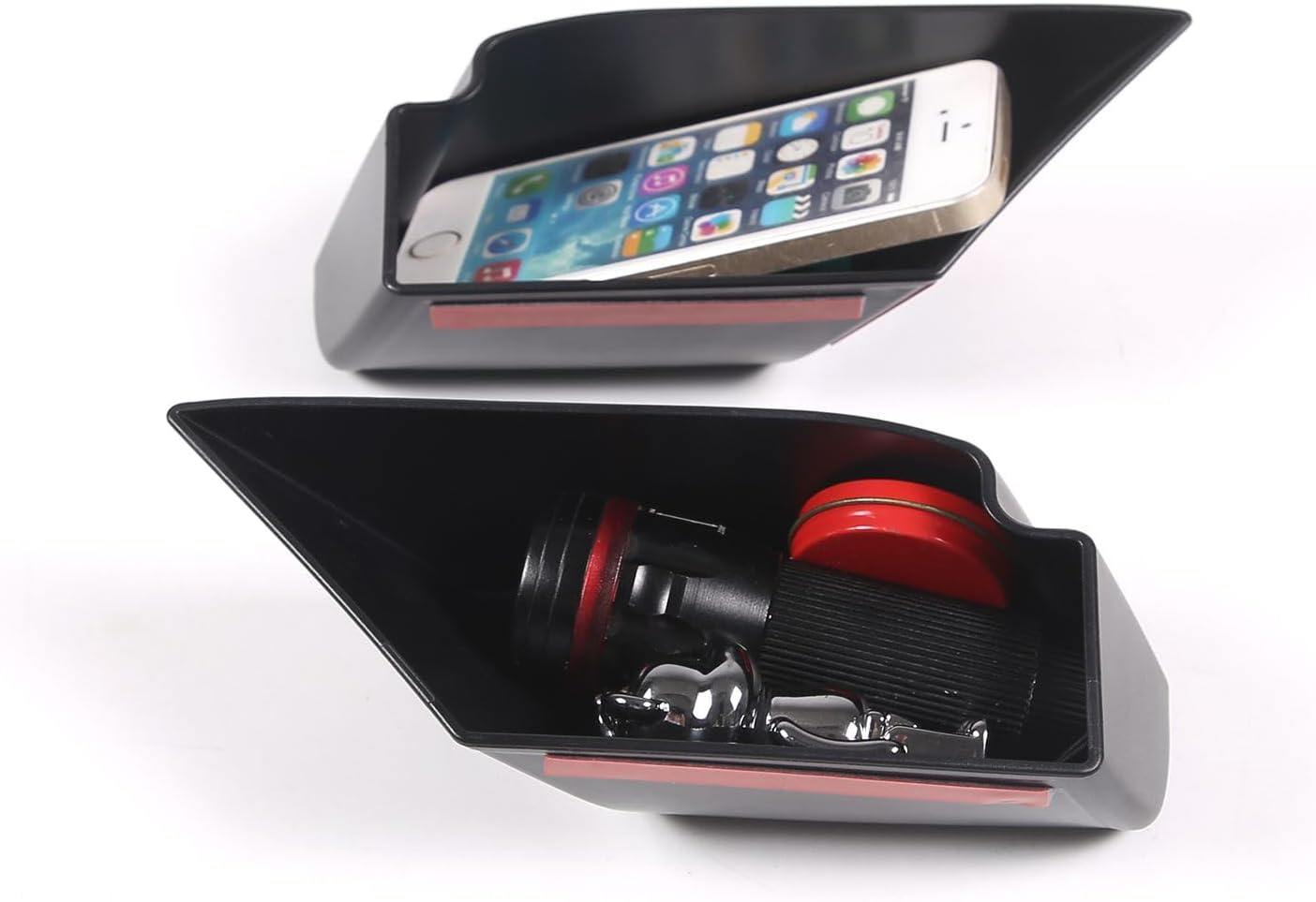 TOYCIDFG Door Side Storage Box Compatible with Mitsubishi Eclipse 2006-2011 Armrest Phone Container Door Organizer Handle Pocket ABS Insert Glove Pallet