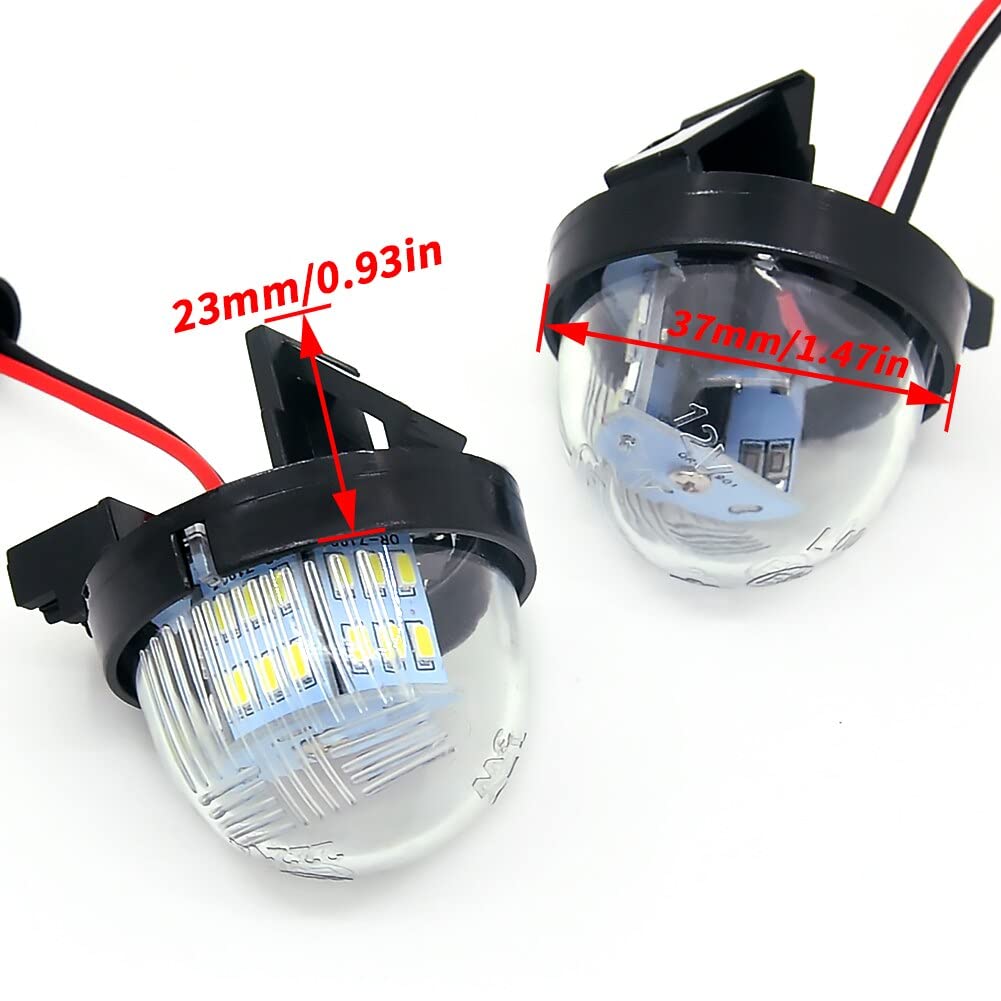 LED Plaque d'Immatriculation Renault Captur J5/Espace MK4/Fluence