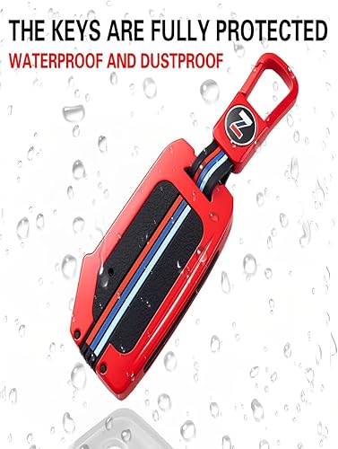 Miniatura 10 de Funda de metal para llavero Kia, compatible con Soul Telluride Cerato Forte K5 (KAC-negro)