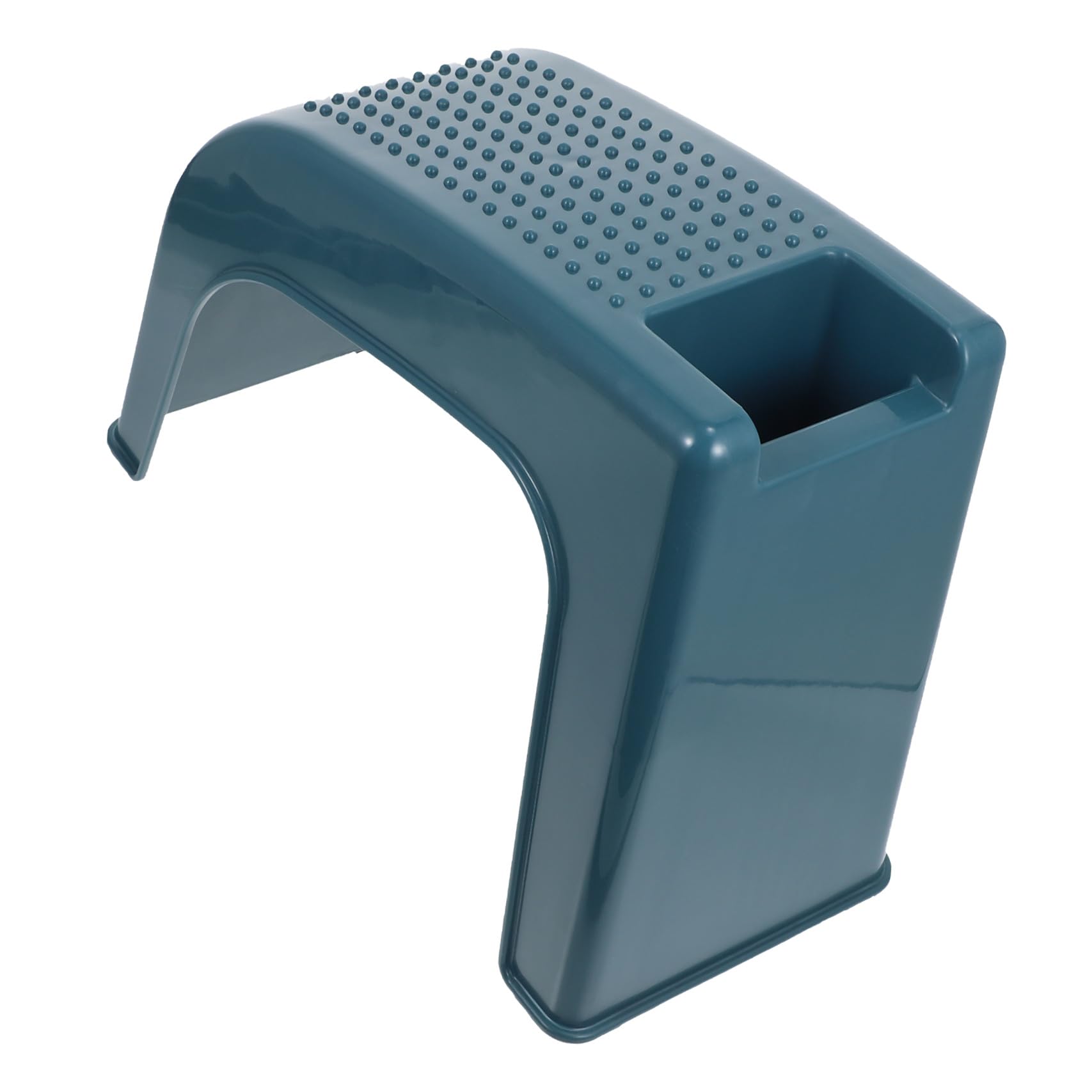 Tabouret de Soin des Pieds Vert en Plastique Antidérapant pour Maison et Salon, Support Pratique pour Pédicure et Fatigue