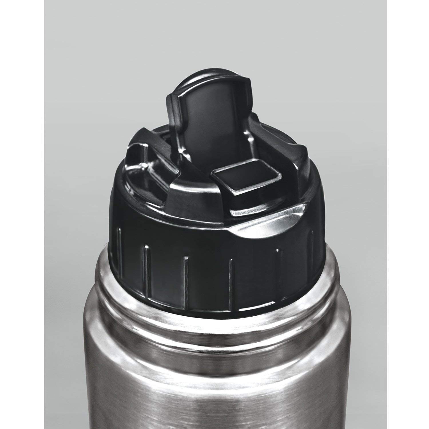 Thermosteel Thermoskanne 1000 ml, 1 Liter Klappdeckel Heiß- und Kalt-Edelstahl-Thermoflasche