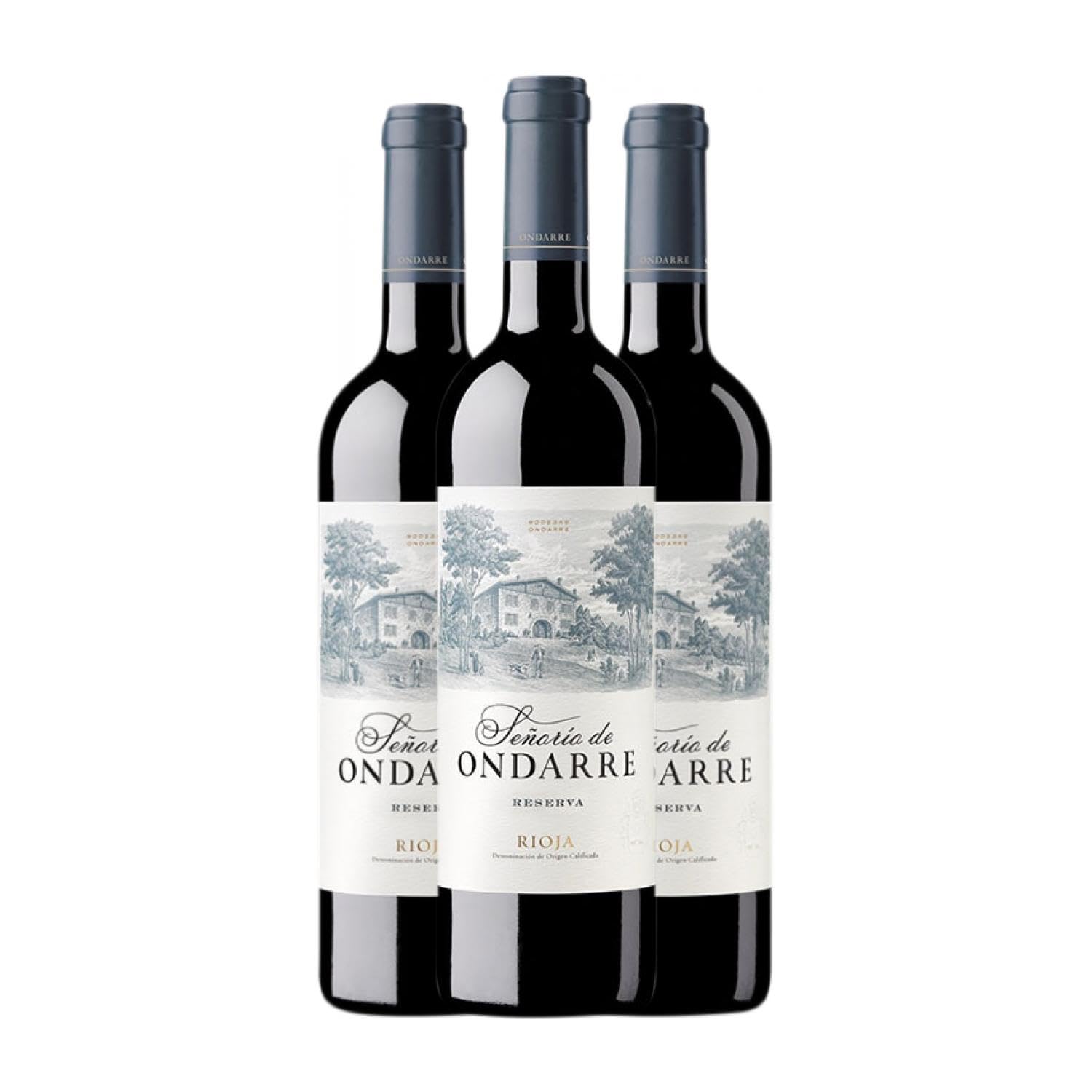Ondarre Señorío de Ondarre Rioja Reserva 75 cl Vino tinto (Caja de 3 Botellas de 75 cl)