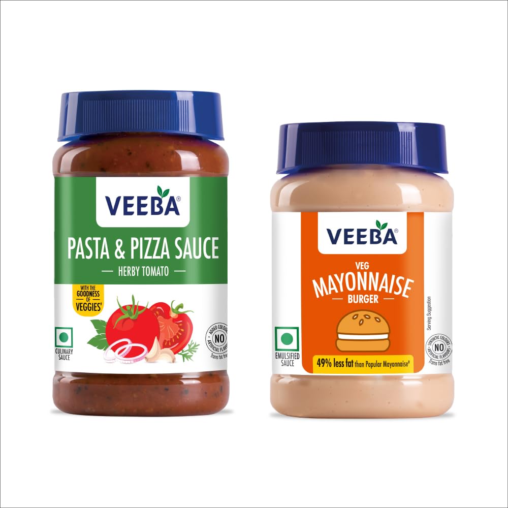 Veeba Pasta-Pizza Sauce,525g & Burger Mayonnaise Pet Bottle,250g - Pack of 2 (B08X8B3RK4) Amazon Price History, Amazon Price Tracker