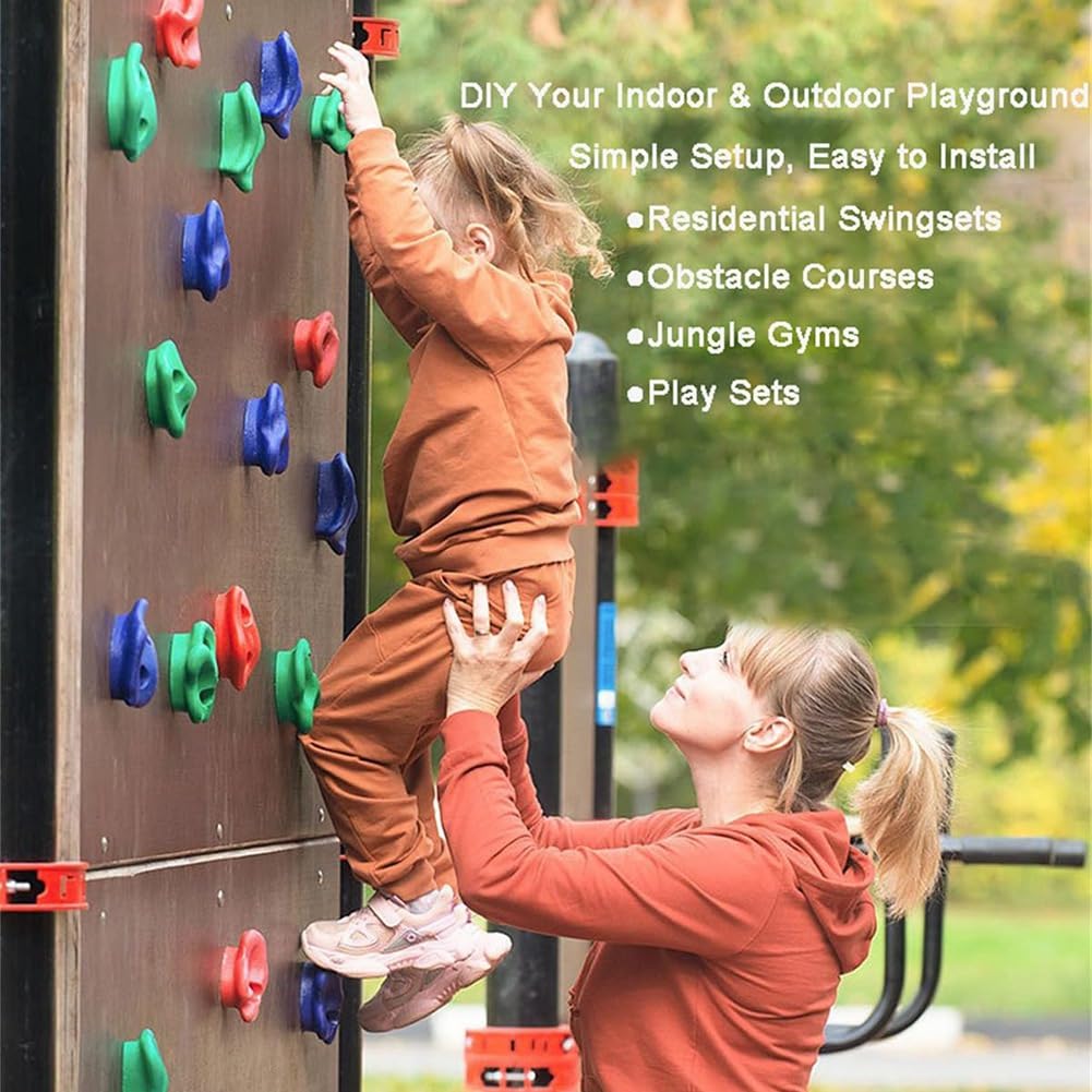 ISTOVO 12 Presas de Escalada para Niños, Ideales para Interiores y Exteriores.