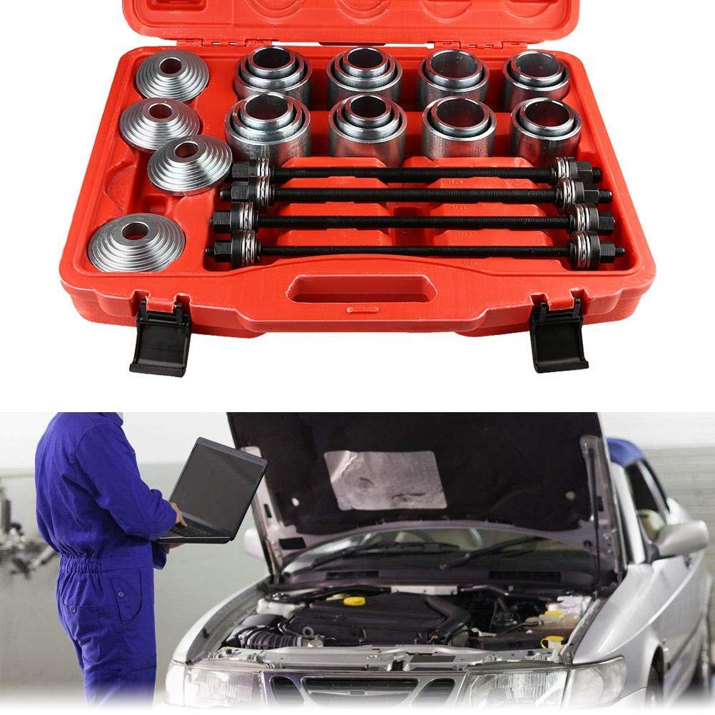 Cuscinetto Estrattore 36 Pezzi, Kit Bussole per Rimozione e Inserimento Cuscinetti a Sfera, Set Strumenti Riparazione con Anelli di Pressione per Meccanici Auto Moto Industria