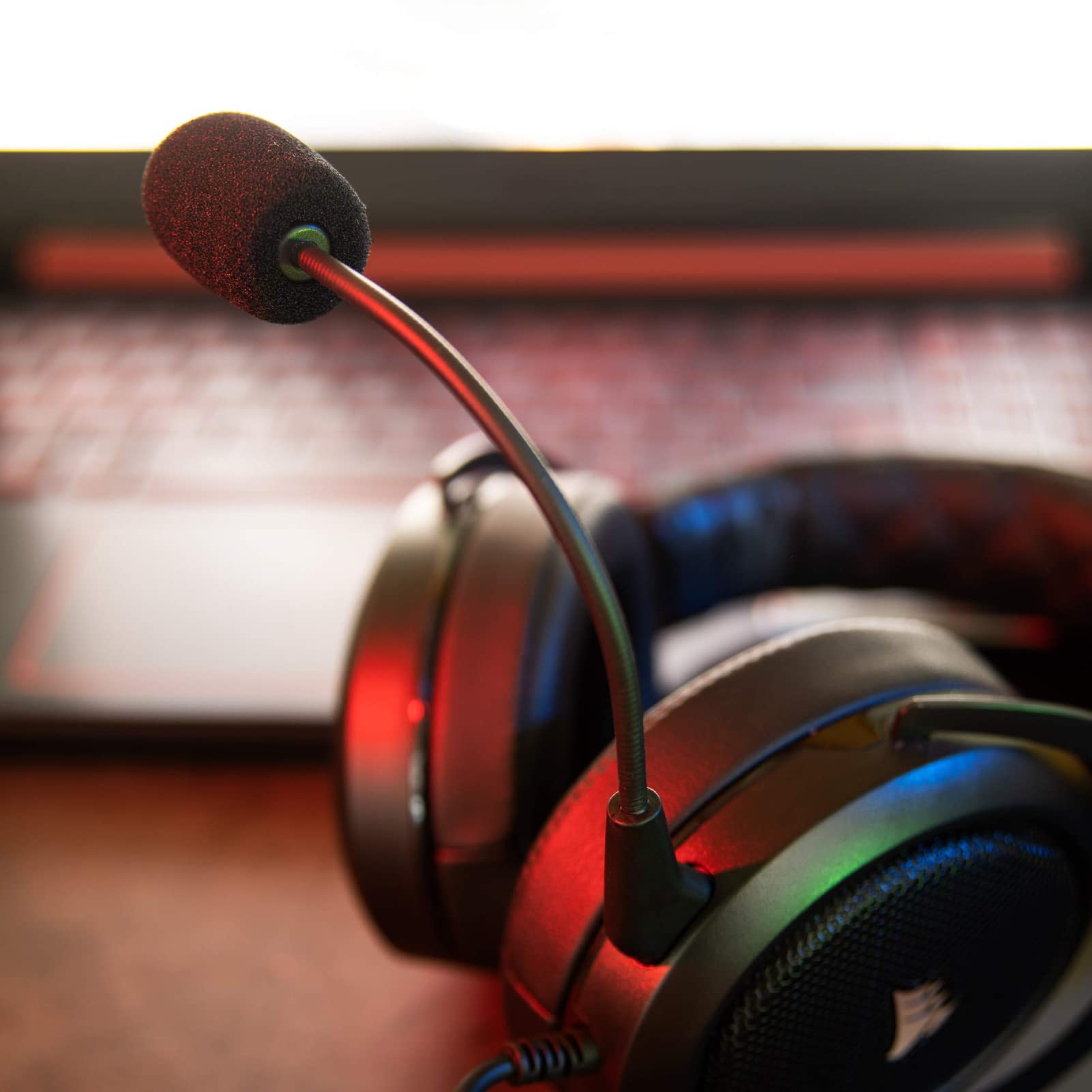 Yunseity Micrófono de Juego de Repuesto Compatible con Corsair HS50 HS60 HS70 HS70 SE Reemplazo de Cancelación de Ruido Micrófono de Juego Claro Micrófono de Sonido de Juego