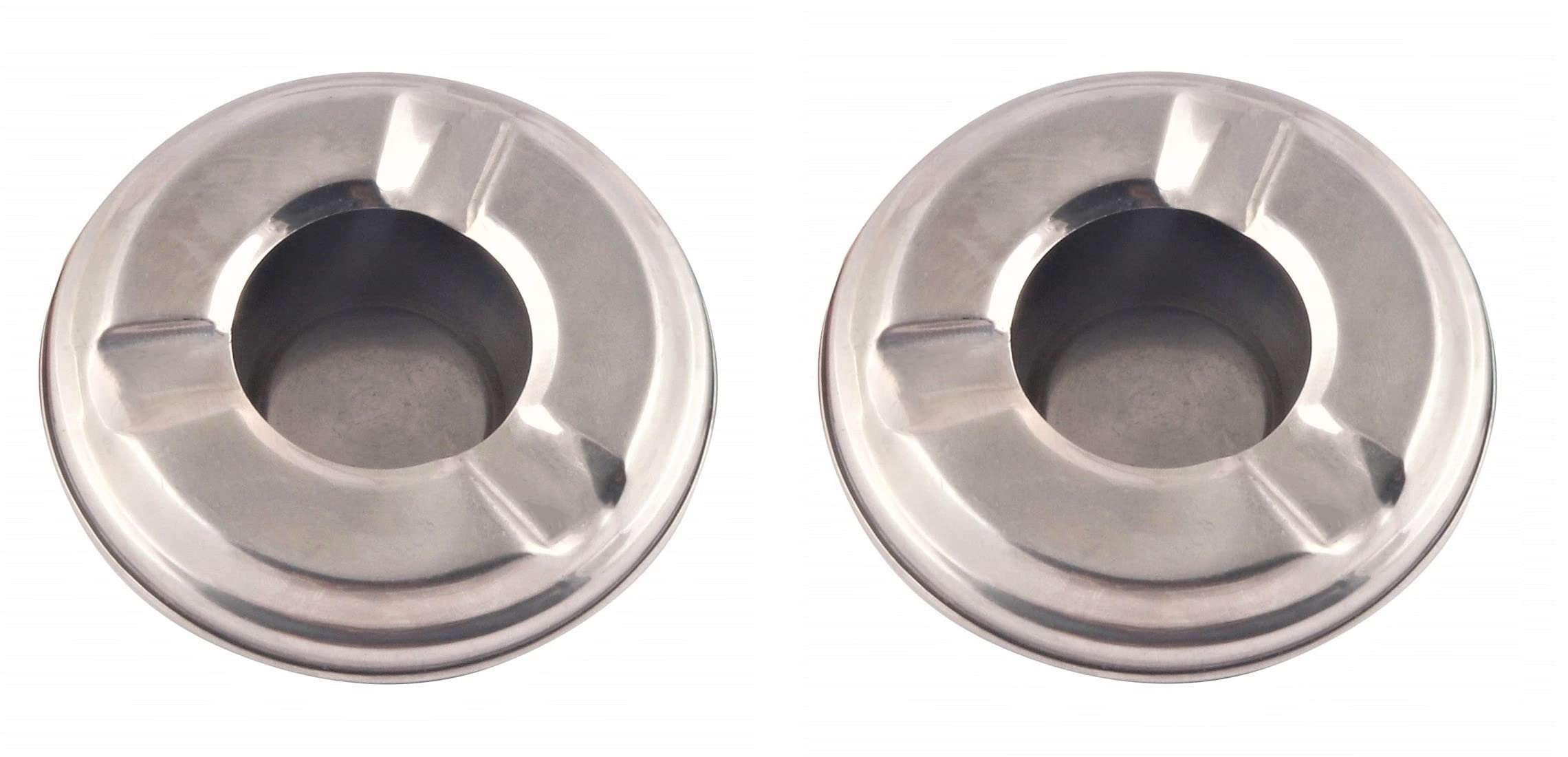 Ashtray Stainless Steel For Ash & Cigarette Holder Tray with Lid for Home, Office and Bar (Pack of 2)-image-41