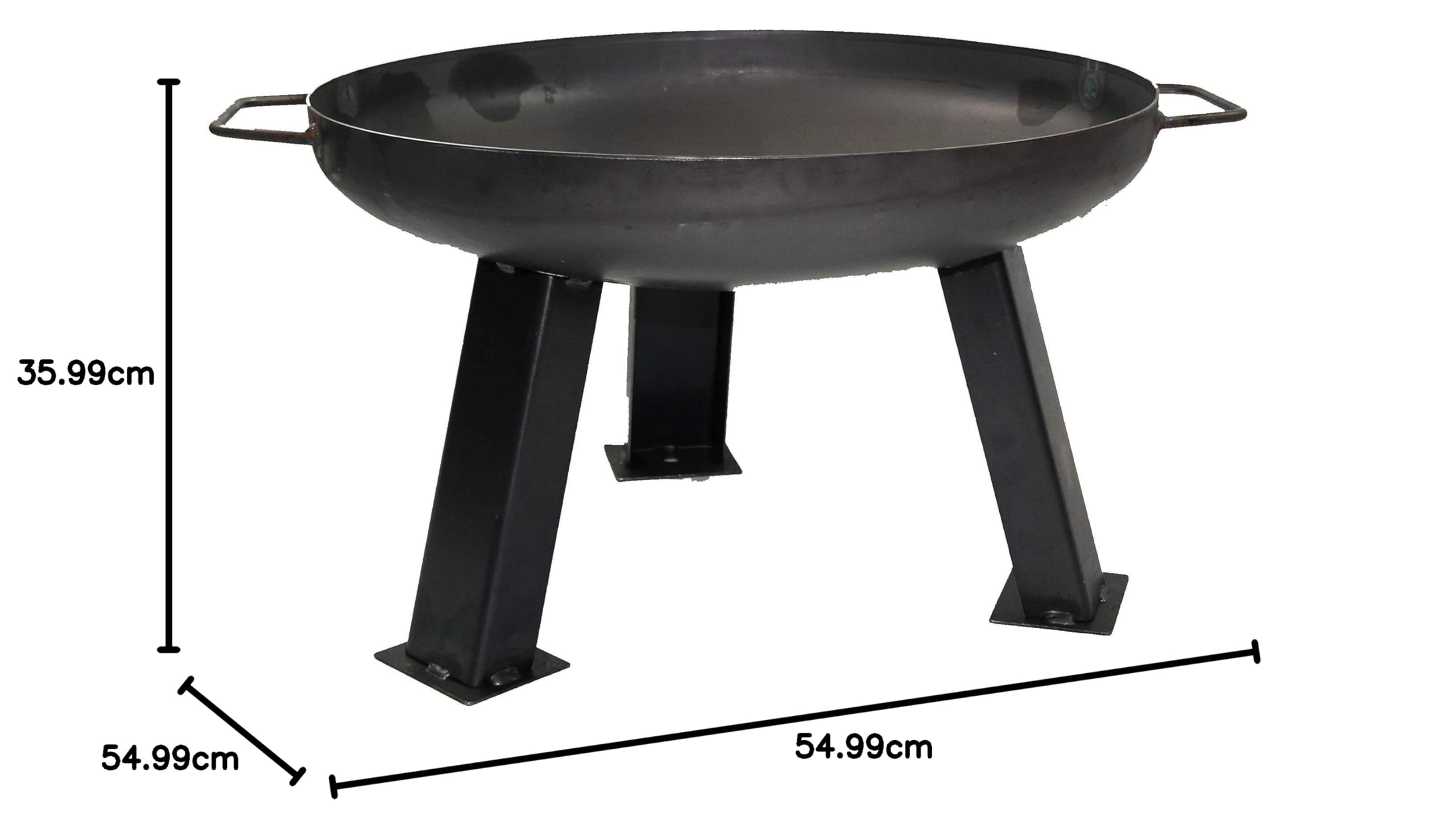 Ø 550 mm Grillschale 55 cm inkl. 3 Füße und 2 Griffe