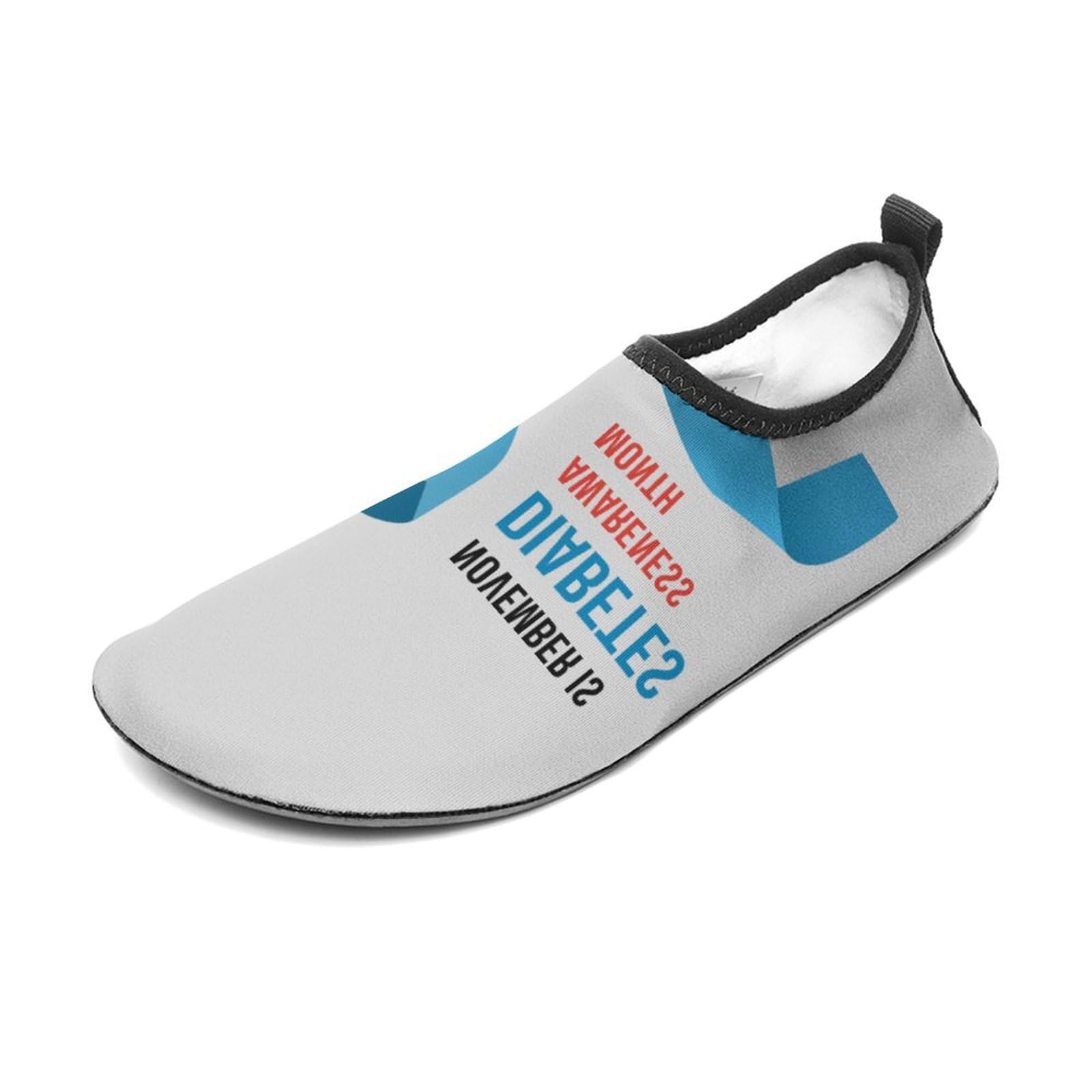 in November Diabetes Awareness Month Water Shoes Beach Shoes Aqua Socks for Women Men Swimming Yoga