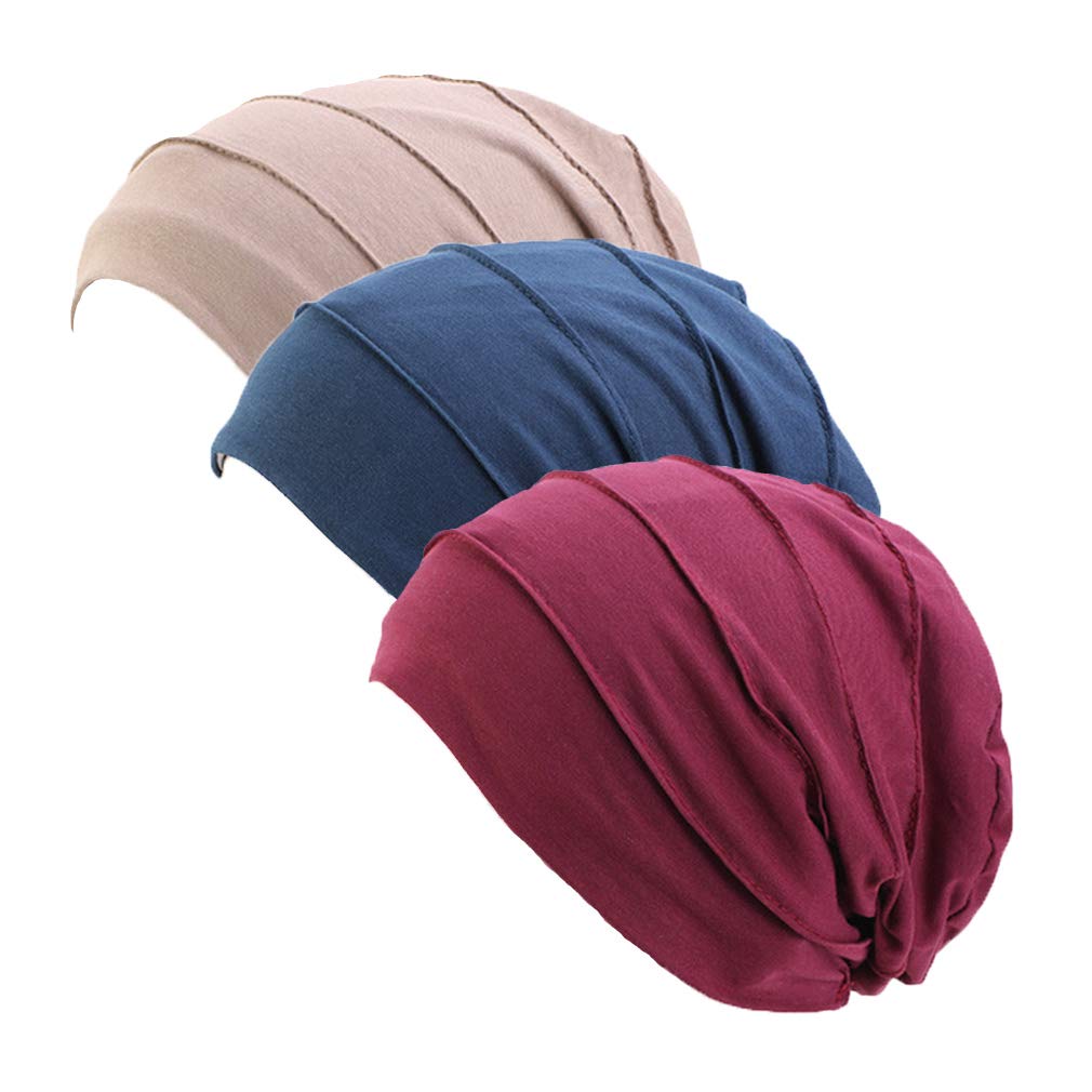 Chemo Cancer Cotton Kopftuch Mütze Seide gefütterte Mütze Ethnic Cloth Turban Cap für Frauen