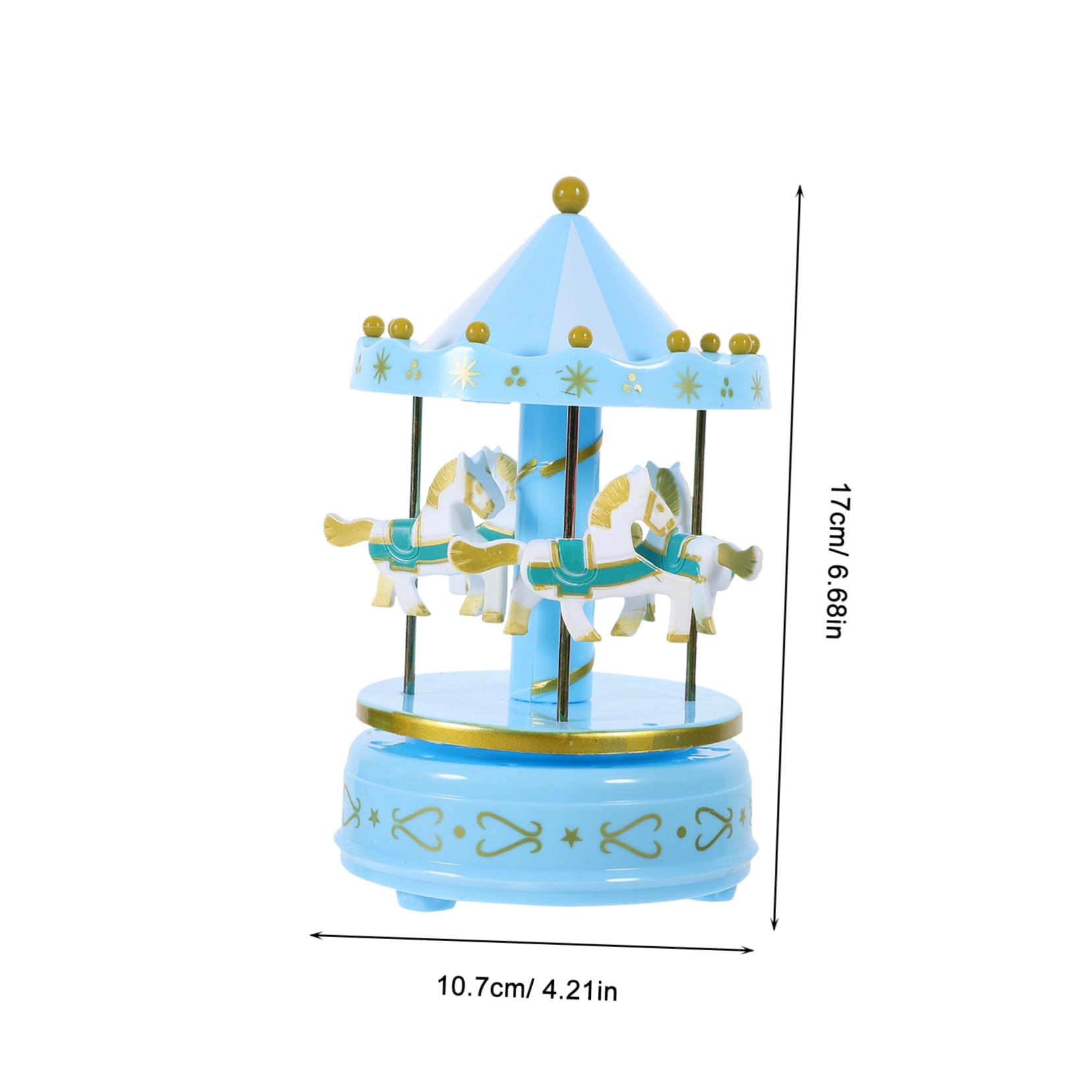 ABOOFAN Giostra Carillon per Casa Regalo di Compleanno Decorativo Carillon Elegante Musica Tranquilla Realizzato in Plastica Sana e Resistente per Portici Studi e Comodini