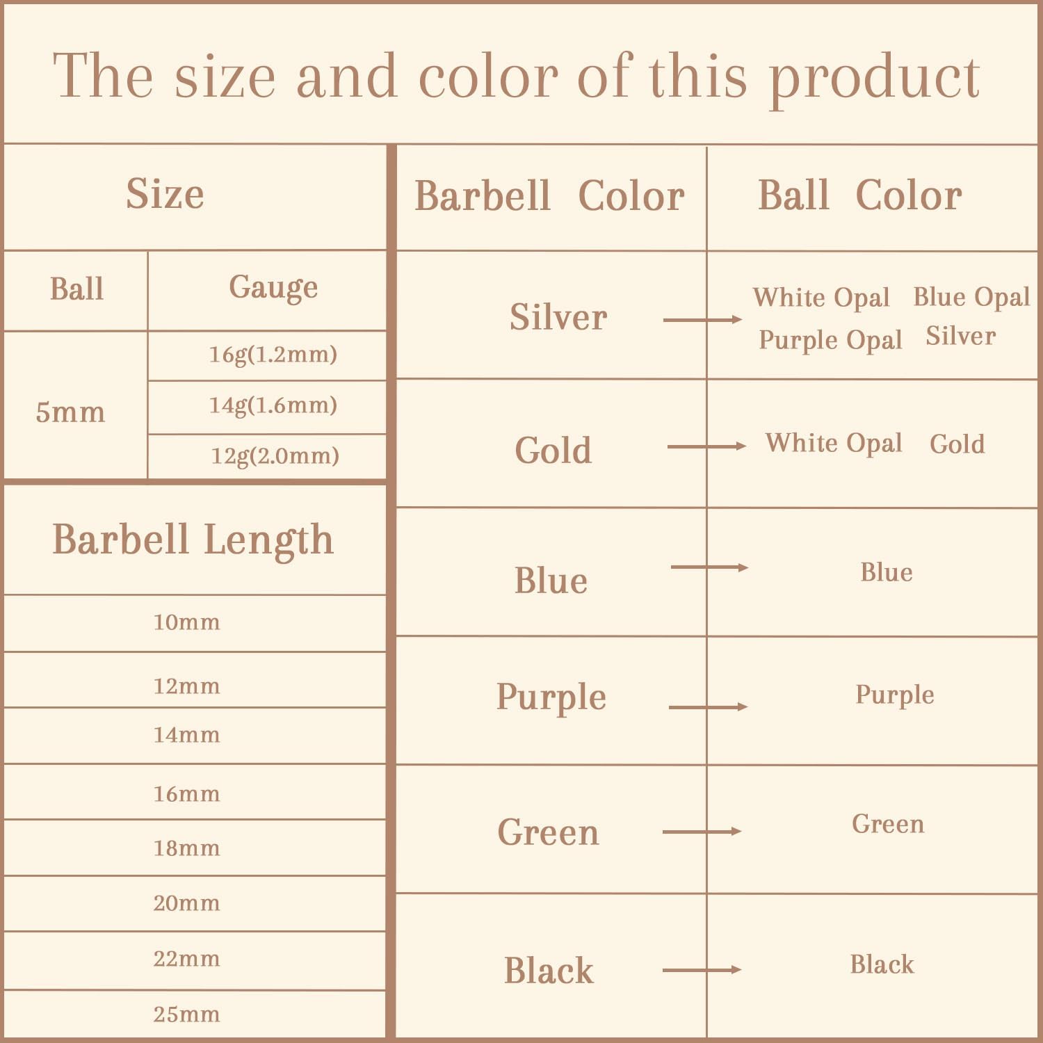 AROWRO Nipple Piercing Jewelry G23 Titanium Nipple Rings Tongue Rings Nipple Bar 14G Internally Threaded Straight Barbells Bridge Piercing Jewelry 12mm-20mm - Image 7