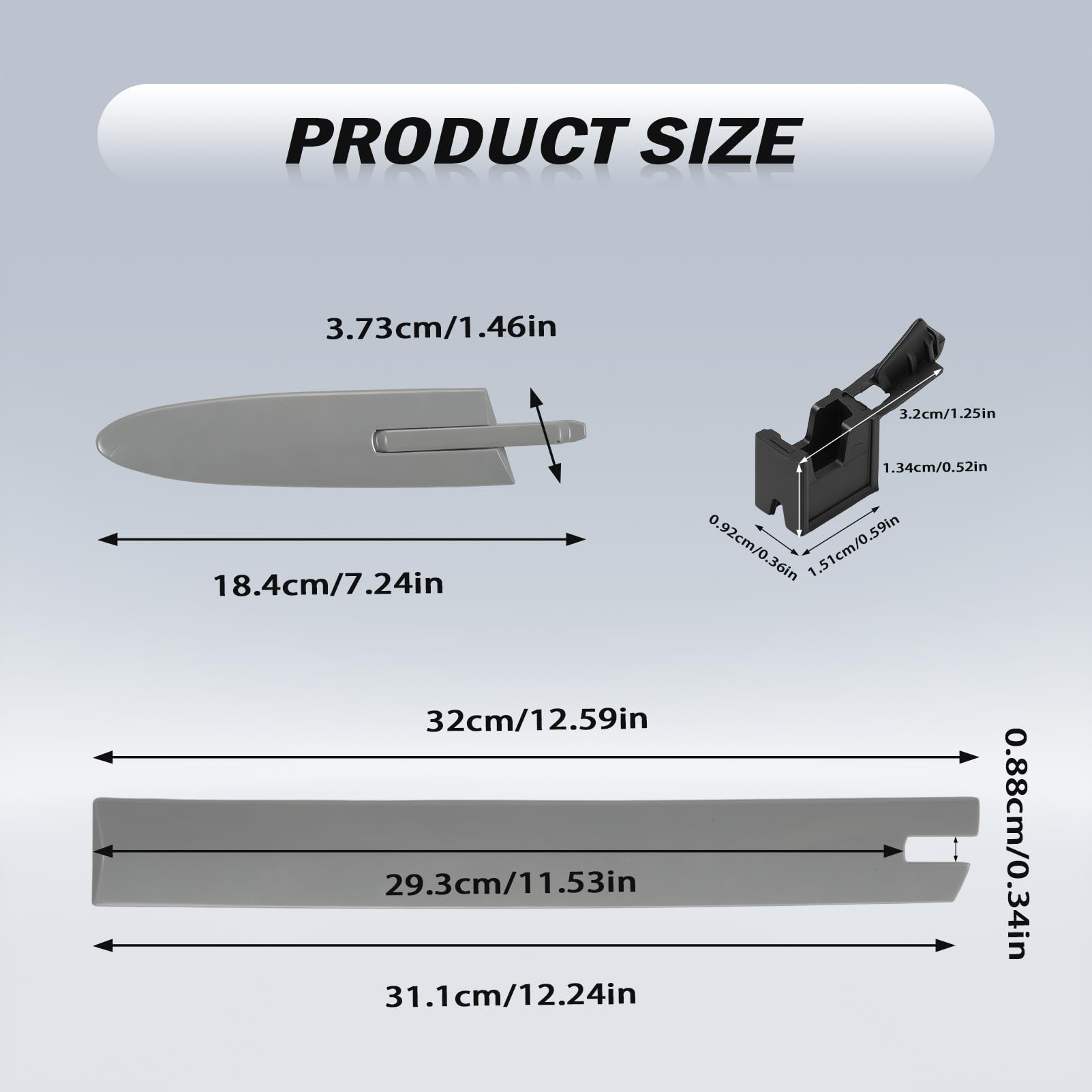 Kit Riparazione Copertura Cerniera Tetto Cabrio con Clip (12 Pz) Destra e Sinistra, Compatibile con Serie 3 E93, Serie 4 F33, M4 F83 Hardtop Convertible 2007-2019, Sostituisce 54377184048 54377184038