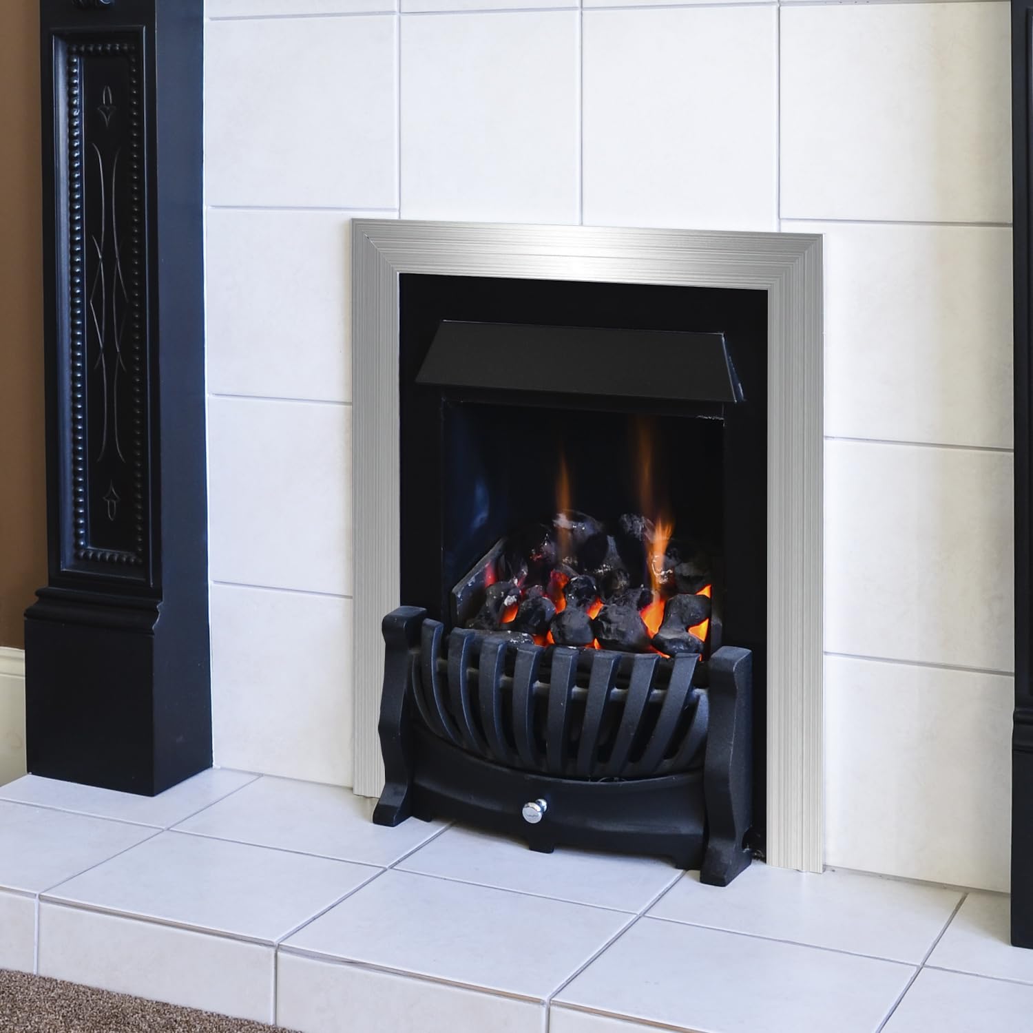 QWORK® Listwa ścienna ze stali nierdzewnej, 20 mm x 5 m, szczotkowane wykończenie, srebrna, odklej i przyklej, do dekoracji ścian, ramy lustra, wypełnienia szczeliny kominkowej i innych